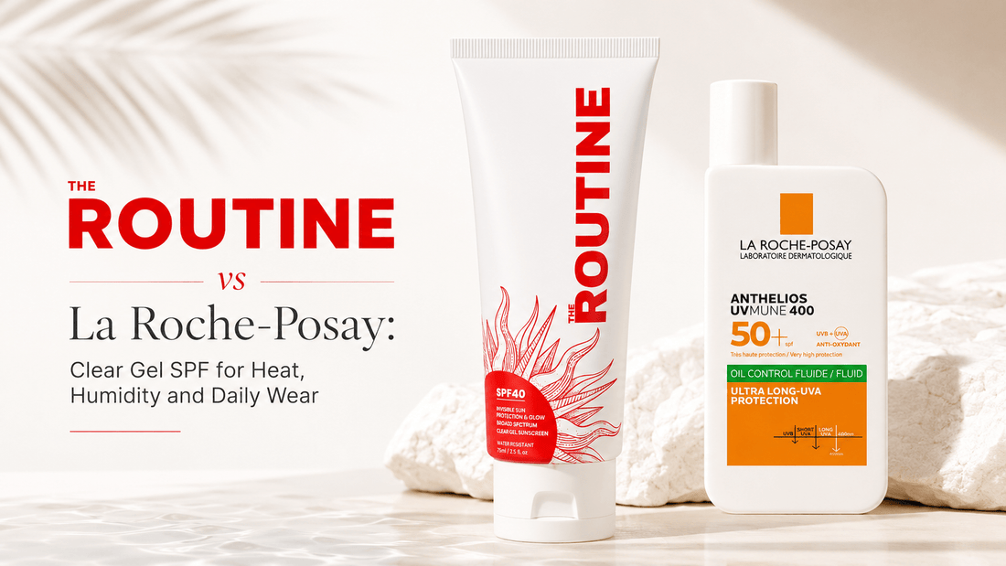 THE ROUTINE vs La Roche-Posay: Clear Gel SPF for Heat, Humidity and Daily Wear - THE ROUTINE
