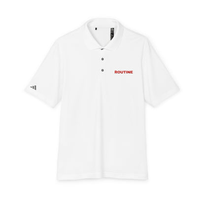 UPF 50+ Performance Polo — 'THE ROUTINE' Pocket Logo Athletic Golf Shirt