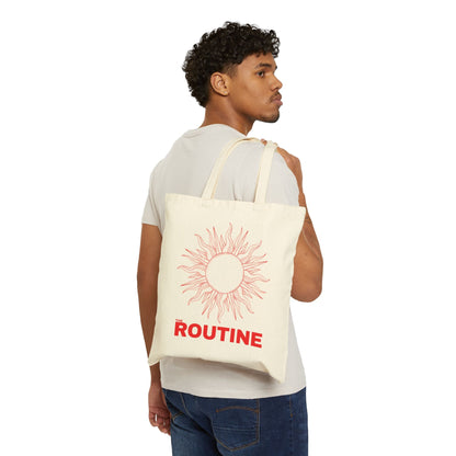 Cotton Canvas Tote Bag - THE ROUTINE