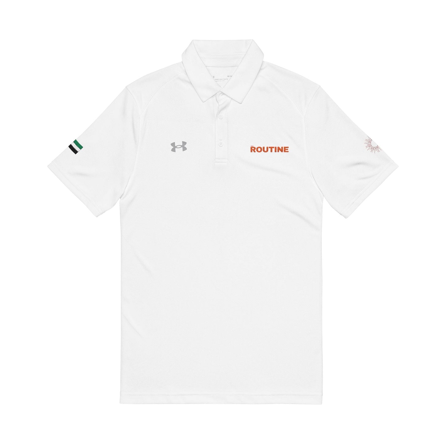 Embroidered 'ROUTINE' Men's Polo Shirt - THE ROUTINE