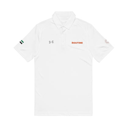 Embroidered 'ROUTINE' Men's Polo Shirt - THE ROUTINE