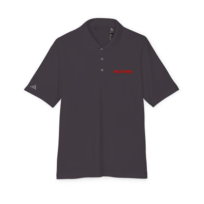 UPF 50+ Performance Polo — 'THE ROUTINE' Pocket Logo Athletic Golf Shirt - THE ROUTINE