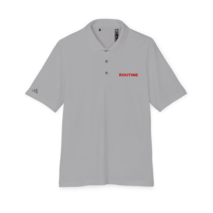 UPF 50+ Performance Polo — 'THE ROUTINE' Pocket Logo Athletic Golf Shirt - THE ROUTINE